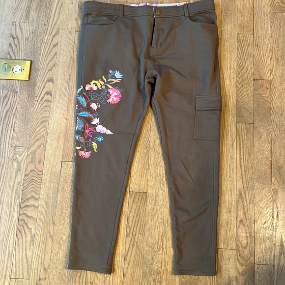 Matilda Jane Pants - NWT Matilda Jane Olive Green Cargo Leggings! XL